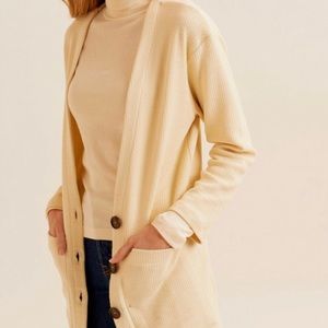 KOTN Cream Women's Cardigan Sweater